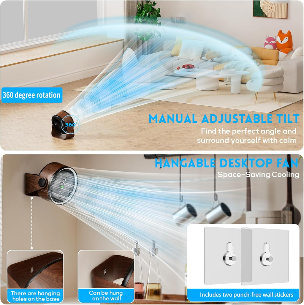 Portable Breeze Fan with Night Light