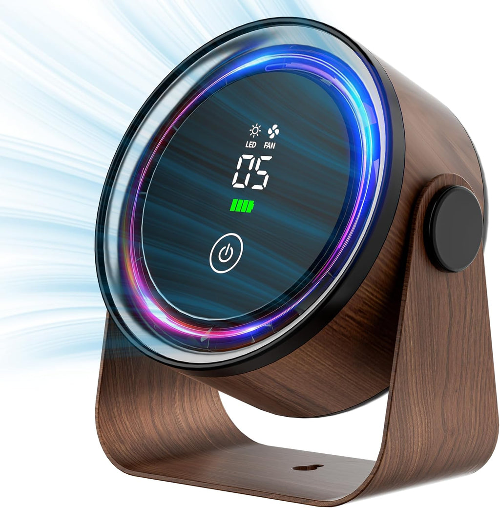 Portable Breeze Fan with Night Light