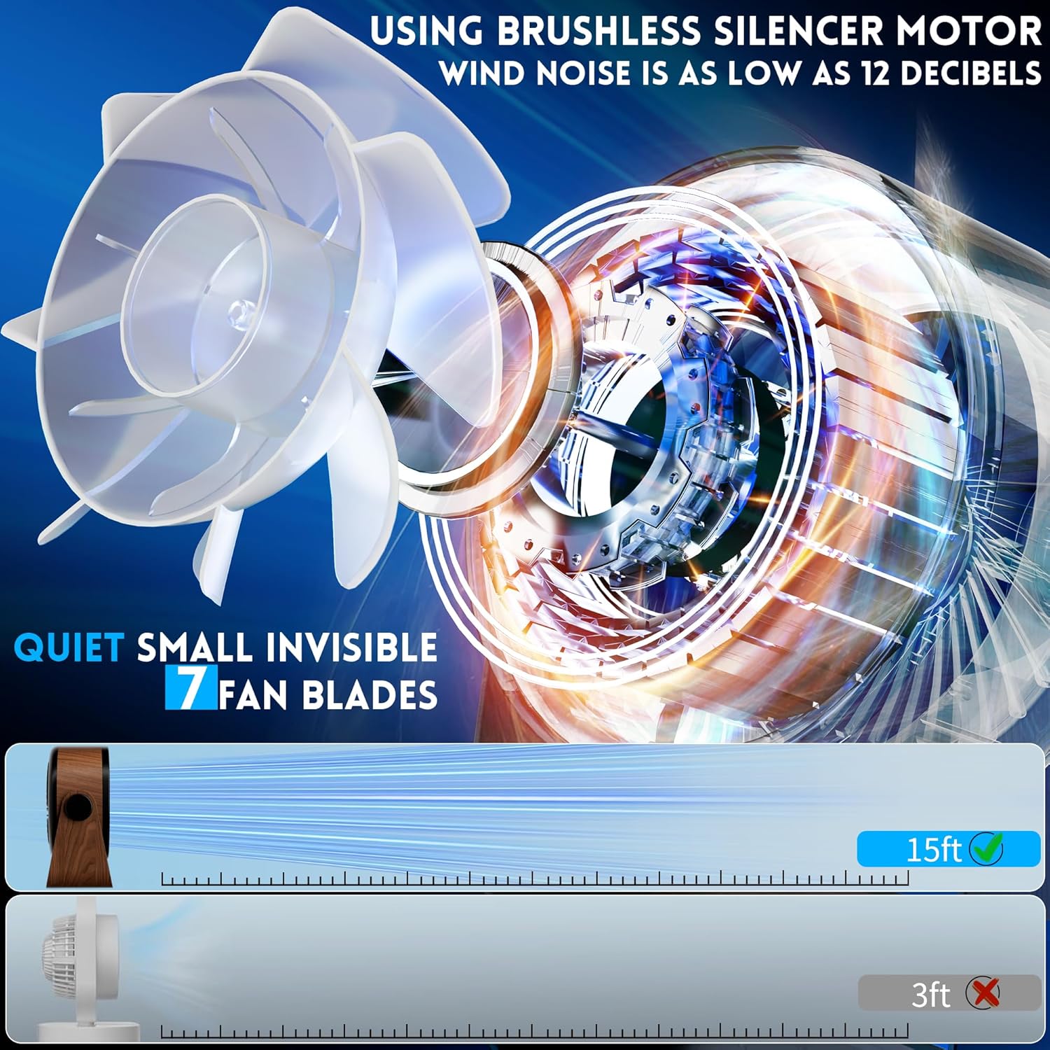 Portable Breeze Fan with Night Light